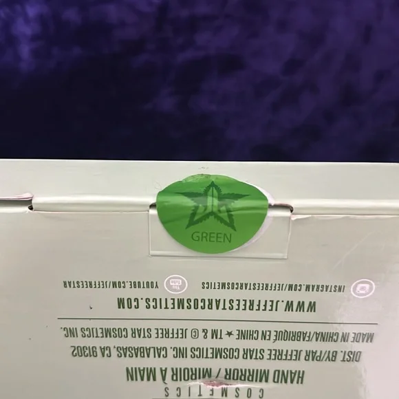 💚NWT JEFFREE STAR 4/20 LIMITED EDITION GREEN LEAF MIRROR - Picture 2 of 7